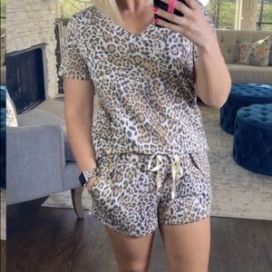 Wild Animal Print Lounger Set